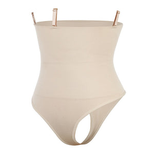 Majestic Firming Core Shaper Thong in Almond